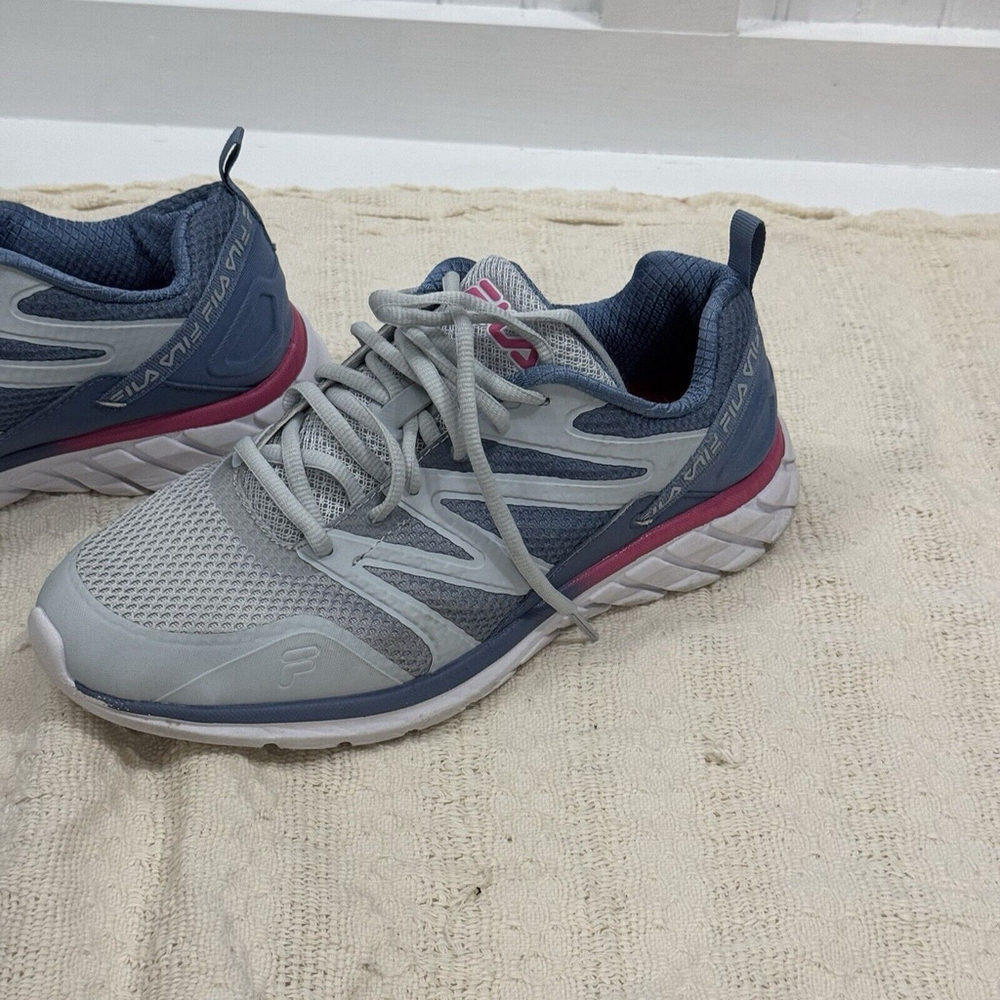 Fila Memory Women’s Blue Mesh Athletic Running Shoe Size 10 Walking Yoga Casual - Picture 10 of 16